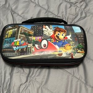 Nintendo Super Mario Odyssey Carrying Case - Black and Red